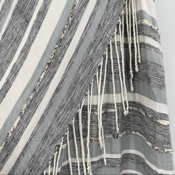 Anthropologie Laura Siegel Striped Pom Fringe Tank Tunic Top - Picture 4 of 14